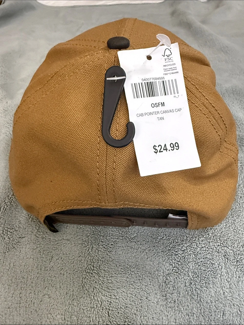 Cabela's Brown & Black Embroidered Pointing Dog Trucker Hat with Orange Trim